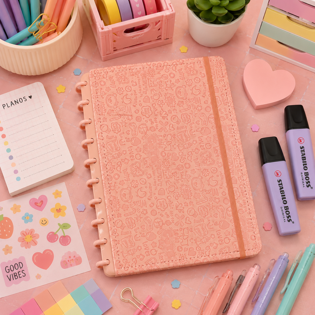 Caderno Inteligente Texturizado (10 Discos)