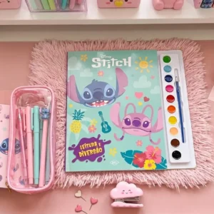 Livro de Pintura Aquarela Stitch - Imagem 1