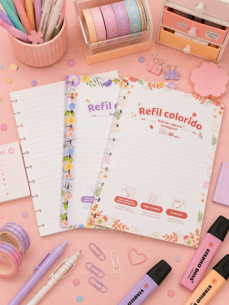 Refil Decorado de Caderno Inteligente (10 Discos)