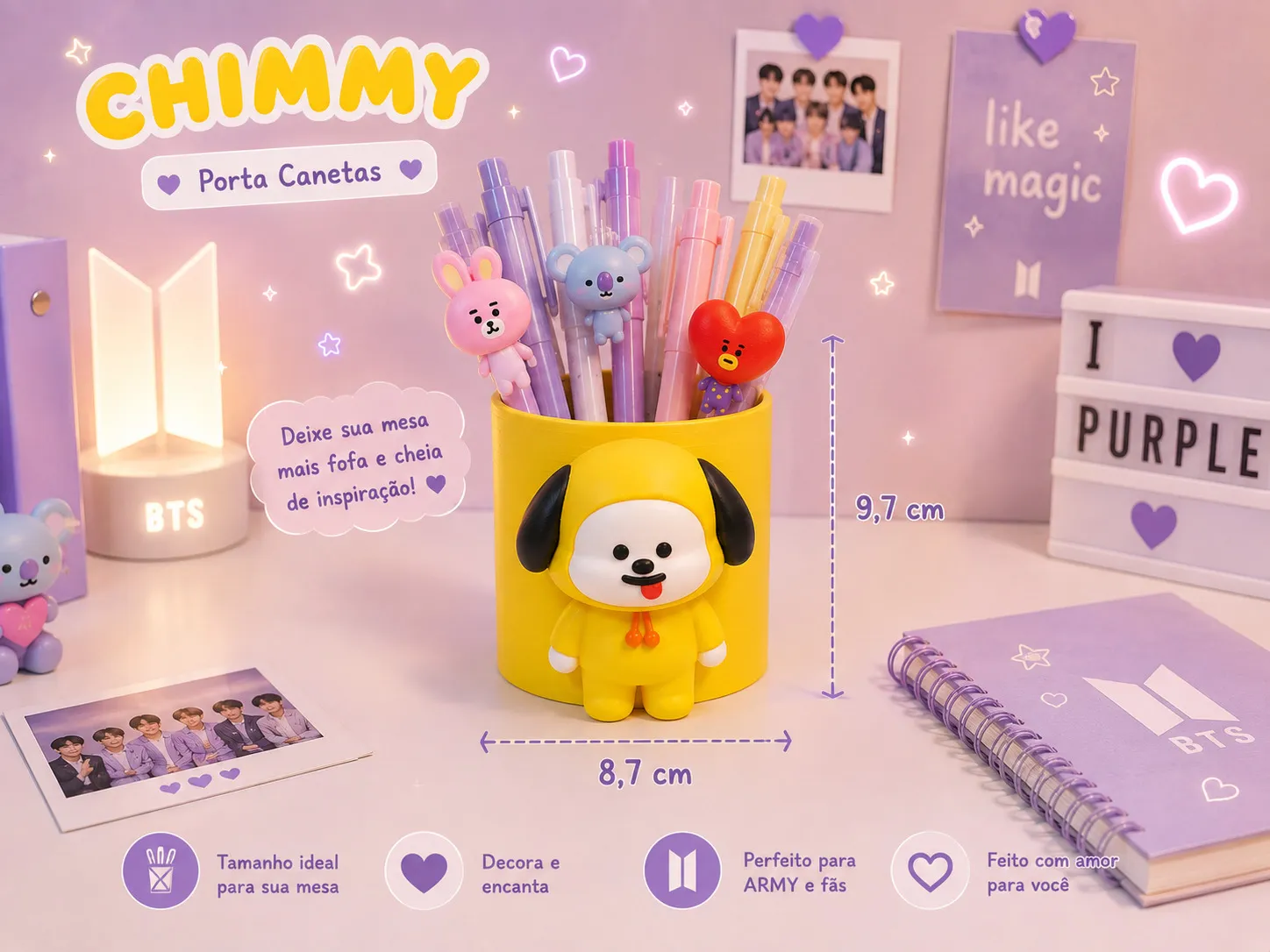 Porta Canetas BTS - Imagem 3