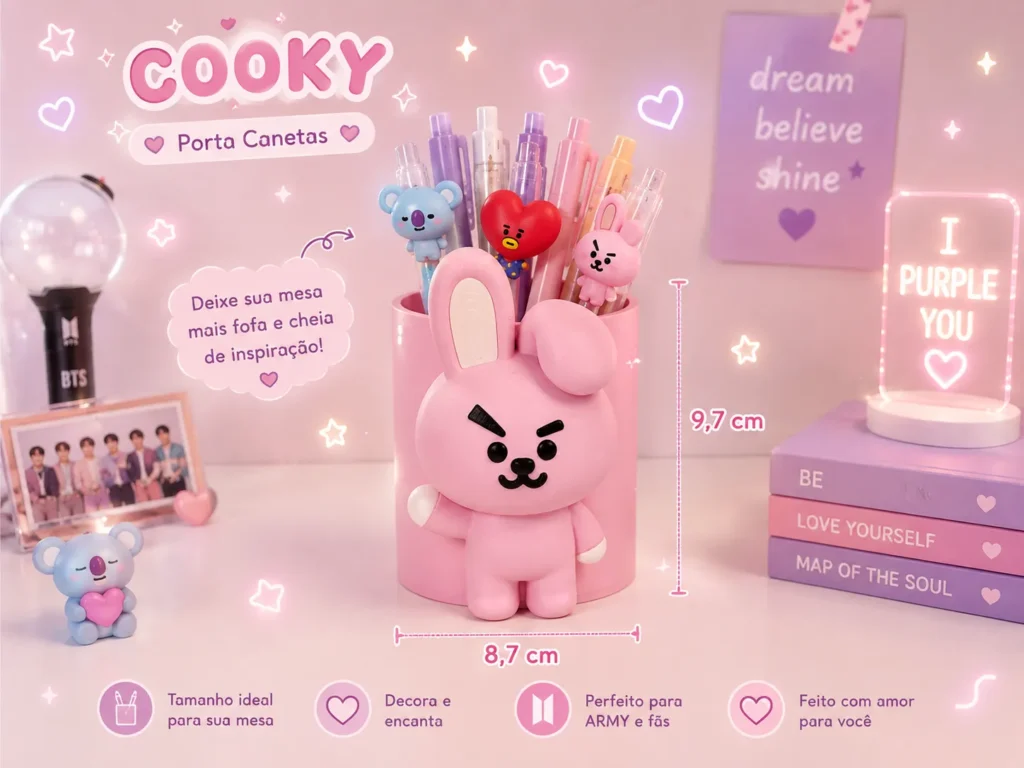 Porta Canetas BTS