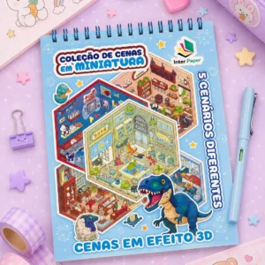 Livro Espiral Adesivo de Cenários - Imagem 1