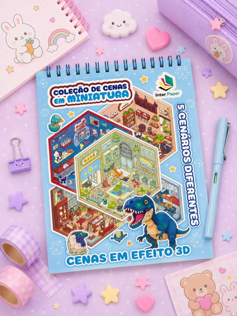 Livro Espiral Adesivo de Cenários