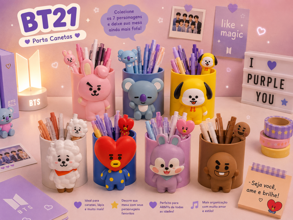 Porta Canetas BTS