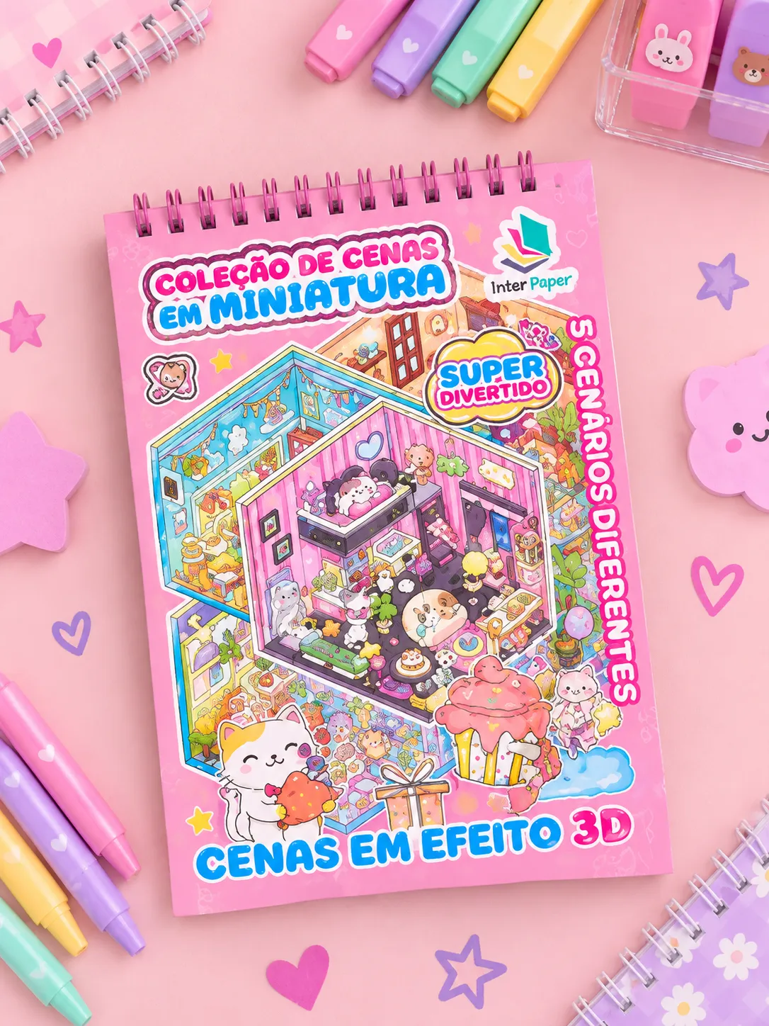 Livro Espiral Adesivo de Cenários - Imagem 5