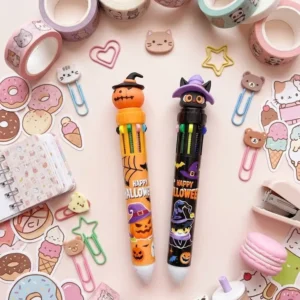 Caneta Halloween C/ 10 Cores - Imagem 1