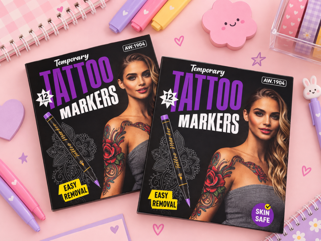 Kit Caneta Tatuagem de Henna