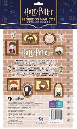 Caderno Harry Potter Pin