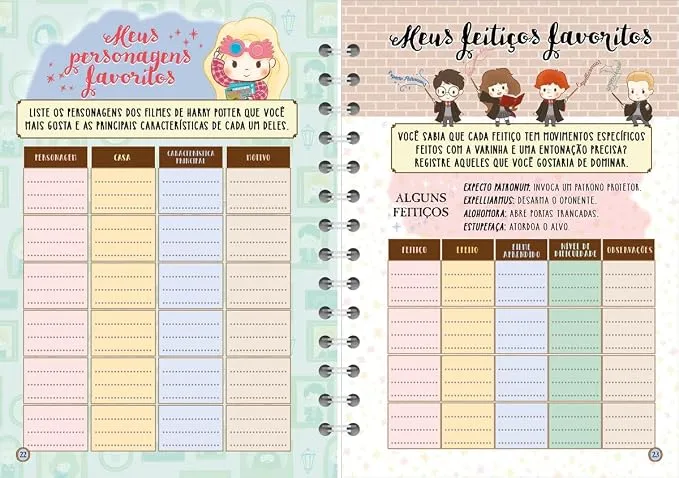 Caderno Harry Potter Pin