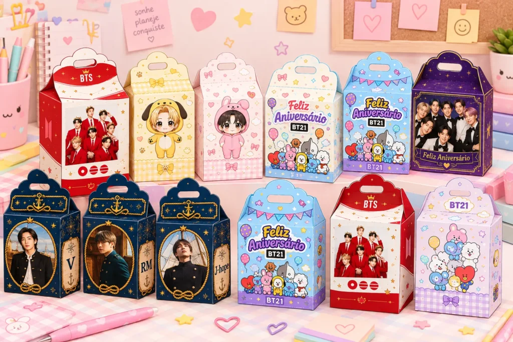 Caixinha Personalizada BTS C/ Mimo