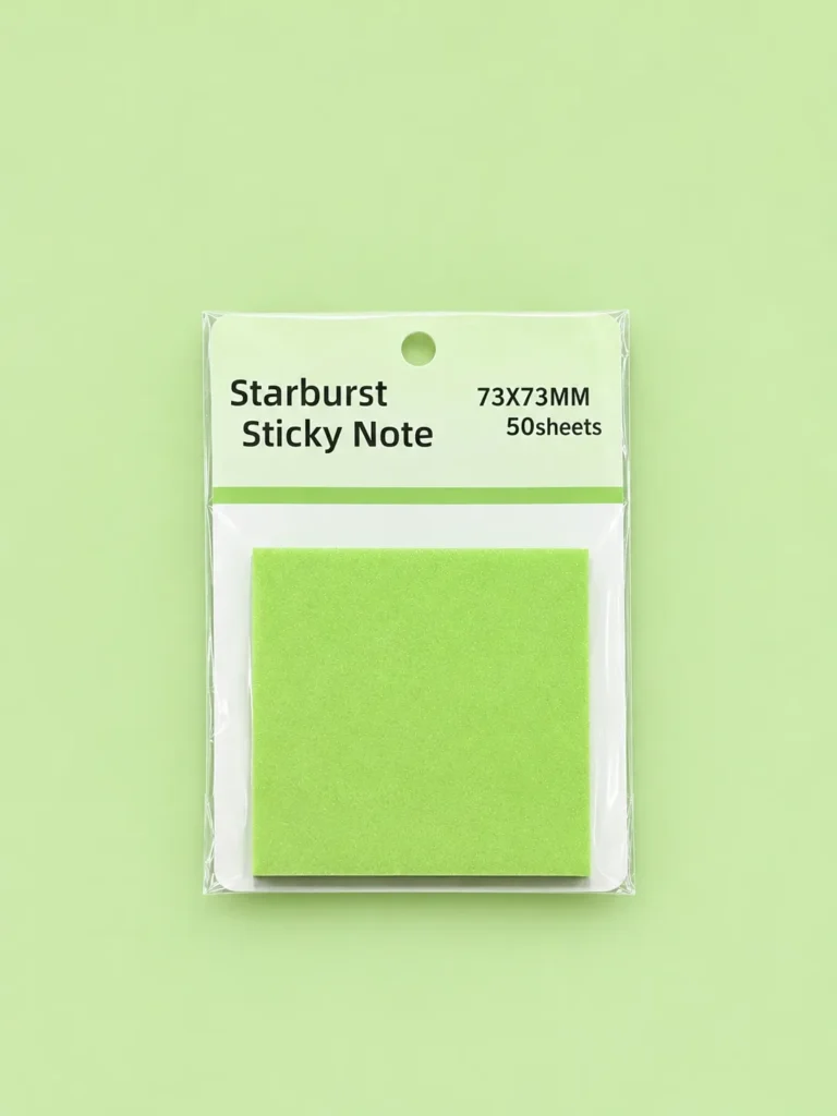Post It Transparente C/ Glitter Bicolor