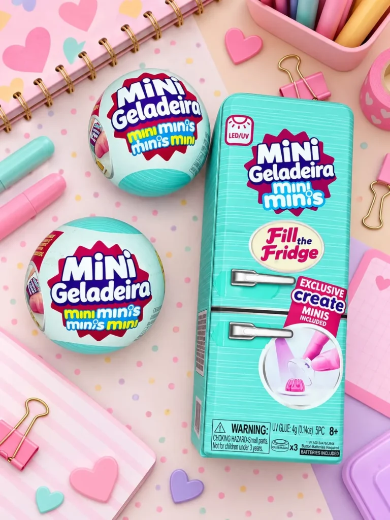 Mini Geladeira C/ 2 Mini Brands