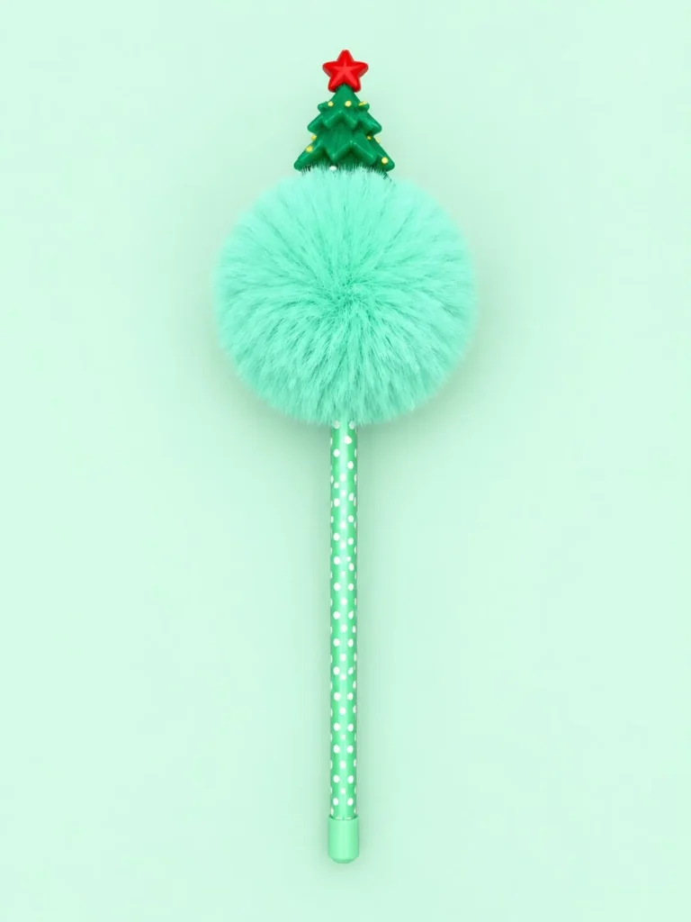 Caneta Pompom Natal