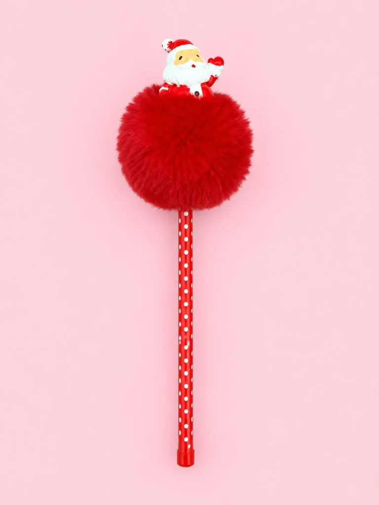 Caneta Pompom Natal